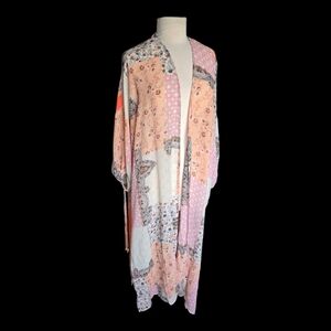 Floral Patchwork Kimono Robe By Gimmick Size XS